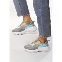 Szare Sneakersy Difficult. Szare sneakersy damskie Born2be, z materiału. Za 99,99 zł.