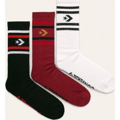 Converse - Skarpety (3 pack). Czarne skarpetki męskie Converse, bez wzorów, z elastanu. W wyprzedaży za 44,90 zł.
