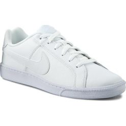 Buty NIKE - Court Royale 749747 111 White/White. Białe buty sportowe męskie Nike, ze skóry ekologicznej, na sznurówki, tenisowe, nike court. W wyprzedaży za 199,00 zł.
