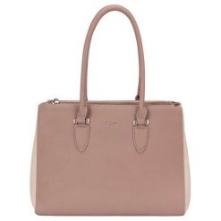 David Jones Torebka Damska Pink / Beige cm5017. Różowe torebki klasyczne damskie marki David Jones, bez wzorów, biznesowe, bez dodatków. Za 217,00 zł.