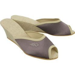 PROBUTEK 29W fioletowy, kapcie damskie. Fioletowe koturny damskie Probutek. Za 39,90 zł.