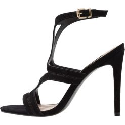Steve Madden SIDNEY Sandały na obcasie black. Czarne sandały damskie Steve Madden, z materiału, na obcasie. Za 549,00 zł.