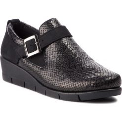 Półbuty THE FLEXX - Pan Cake B235/56 Black. Czarne półbuty damskie na koturnie marki The Flexx, z materiału. W wyprzedaży za 249,00 zł.