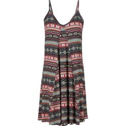 Sukienki: Sukienka shirtowa bonprix czarny z nadrukiem