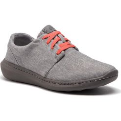 Półbuty CLARKS - Step Urban Lo 261381807 Grey. Szare półbuty męskie Clarks, z materiału. W wyprzedaży za 219,00 zł.