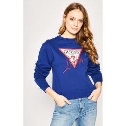 Bluza Guess Icon W94Q72 K68I0. Różowe bluzy damskie Guess, l, z aplikacjami, z bawełny, bez rękawów, bez kaptura. W wyprzedaży za 229,00 zł.