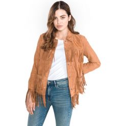 TWINSET Kurtka Brązowy. Pomarańczowe kurtki damskie Twinset, na wiosnę, xs, bez wzorów, ze skóry. Za 1915,95 zł.