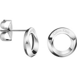 Calvin Klein Kolczyki Srebrny. Szare kolczyki damskie Calvin Klein, srebrne. Za 252,95 zł.