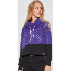 Wzorzysta bluza z kołnierzem - Fioletowy. Fioletowe bluzy damskie Cropp, l. Za 89,99 zł.
