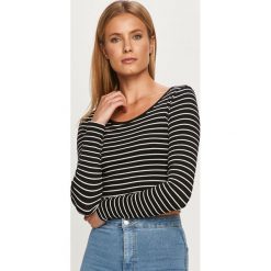 Tally Weijl - Longsleeve. Czarne bluzki damskie TALLY WEIJL, s, bez wzorów, z elastanu, casualowe, z okrągłym kołnierzem. Za 49,90 zł.