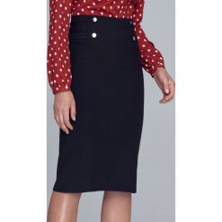 Czarna spódnica ołówkowa z napami. moda biurowa !. Czarne spódniczki damskie NIFE, do pracy, xl, bez wzorów, z elastanu, eleganckie, ołówkowe. Za 149,00 zł.