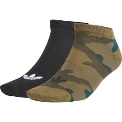 Adidas Originals Trefoil 2-pack Skarpetki Czarny Zielony. Czarne skarpetki męskie adidas Originals, bez wzorów, z elastanu. Za 42,95 zł.