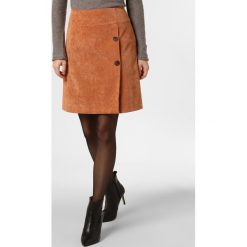 Apriori - Spódnica damska, pomarańczowy. Pomarańczowe spódniczki damskie Apriori, bez wzorów, ze sztruksu, eleganckie, mini. Za 279,95 zł.