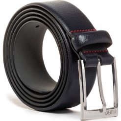 Pasek Męski HUGO - Gellot 50385627 401. Niebieskie paski męskie HUGO, w paski, ze skóry. Za 219,00 zł.