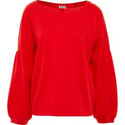 DRYKORN NALIE Bluzka z długim rękawem red. Czerwone bluzki damskie marki DRYKORN, xs, bez wzorów, z bawełny, bez kołnierzyka, z długim rękawem. Za 419,00 zł.