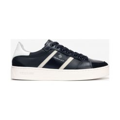 Gant Le Brook Sneakers Niebieski. Niebieskie trampki męskie GANT, bez wzorów, ze skóry, bez zapięcia. Za 438,95 zł.