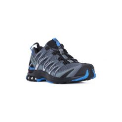Buty Salomon XA PRO 3 D. Szare buty sportowe męskie marki Salomon, bez zapięcia, trekkingowe. Za 561,00 zł.