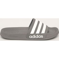 Adidas - Klapki. Szare kapcie męskie Adidas, z materiału. Za 99,90 zł.