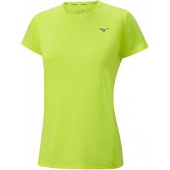 Mizuno Koszulka Treningowa Impulse Core Tee W Safety Yellow L. Żółte bluzki sportowe damskie marki Mizuno, l, z materiału. W wyprzedaży za 79,00 zł.