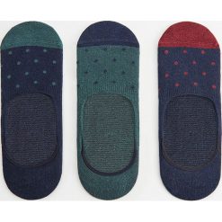 Mango Man - Stopki Pink Dot (3-pack). Niebieskie skarpetki męskie Mango Man, bez wzorów, z elastanu. Za 49,99 zł.