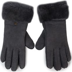 Rękawiczki Damskie EMU AUSTRALIA - Apollo Bay Gloves Dark Grey. Szare rękawiczki damskie EMU Australia, bez wzorów, ze skóry. W wyprzedaży za 289,00 zł.