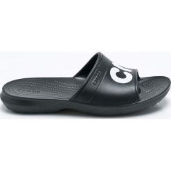 Crocs - Klapki. Czarne kapcie męskie Crocs, bez wzorów, z gumy. Za 119,90 zł.