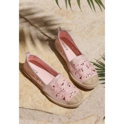 Różowe Espadryle Tenacity. Różowe espadryle damskie Renee, bez wzorów, bez obcasa, na płaskiej podeszwie. Za 69,99 zł.