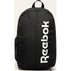 Reebok - Plecak. Czarne plecaki męskie Reebok, z nadrukiem, z poliesteru. Za 89,90 zł.