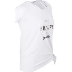 T-shirt z nadrukiem, krótki rękaw bonprix biały. Białe koszulki damskie bonprix, z nadrukiem, z okrągłym kołnierzem, z krótkim rękawem. Za 21,99 zł.