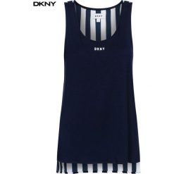 Koszulka DKNY 12219344. Koszulki damskie DKNY New York, bez wzorów, bez kołnierzyka, bez rękawów. Za 175,00 zł.