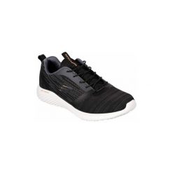 Buty Skechers BOUNDER 52504. Czarne trampki męskie Skechers, bez wzorów, bez zapięcia. Za 294,29 zł.