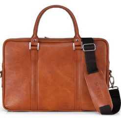 Torba Solier Skórzana męska torba na laptopa Solier SL25 Harvey brąz vintage uniwersalny. Torby męskie skórzane Solier, bez wzorów, vintage. Za 678,00 zł.