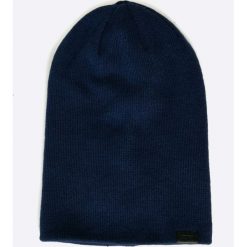 G-Star Raw - Czapka. Niebieskie czapki męskie G-Star RAW, na zimę, bez wzorów, z dzianiny, retro. W wyprzedaży za 89,90 zł.
