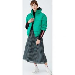 Spódnica midi w paski. Szare spódniczki damskie Pull&Bear, w paski, midi. Za 99,90 zł.