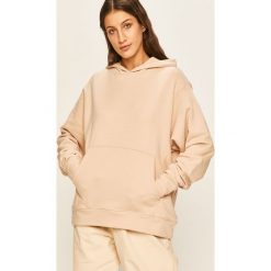 Answear - Bluza. Różowe bluzy damskie ANSWEAR, s, bez wzorów, z bawełny, bez rękawów, z kapturem. Za 99,90 zł.