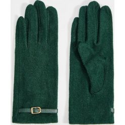 Rękawiczki z wysoką zawartością wełny - Khaki. Brązowe rękawiczki damskie Mohito, bez wzorów, z wełny. Za 39,99 zł.