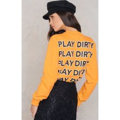 Bluzy damskie: NA-KD Trend Bluza Play Dirty – Orange
