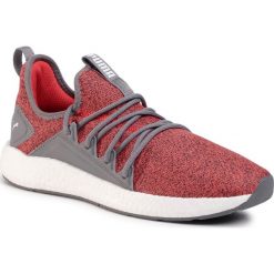 Buty PUMA - Nrgy Neko Knit 191093 24 High Risk Red/Castlerock. Czerwone buty sportowe męskie Puma, ze skóry ekologicznej, bez zapięcia, do biegania. W wyprzedaży za 229,99 zł.