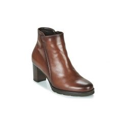 Botki Gabor 3554028. Pomarańczowe botki damskie Gabor, bez obcasa, bez zapięcia. Za 539,00 zł.