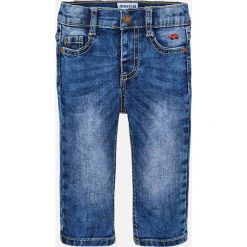 Mayoral - Jeansy dziecięce 68-98 cm. Niebieskie spodnie chłopięce marki Mayoral, bez wzorów, z elastanu. Za 92,90 zł.