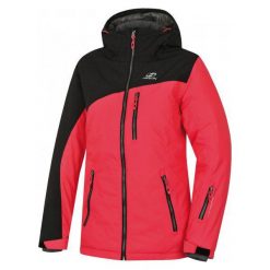 Hannah Yolanda Teaberry/Black Mel 36. Czarne kurtki sportowe damskie marki Hannah, z tworzywa sztucznego, narciarskie. W wyprzedaży za 340,00 zł.