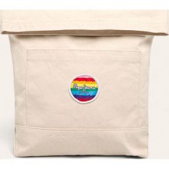 Pepe Jeans - Plecak Cardenas Pride. Brązowe plecaki męskie Pepe Jeans, z aplikacjami, z bawełny. Za 119,90 zł.