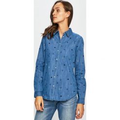Scotch & Soda - Koszula. Niebieskie bluzki damskie Scotch & Soda, s, z haftami, z bawełny, klasyczne, z klasycznym kołnierzykiem, z długim rękawem. W wyprzedaży za 319,90 zł.