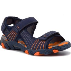 Sandały SUPERFIT - 4-00100-80 D Blau. Niebieskie sandały chłopięce Superfit, ze skóry ekologicznej, bez zapięcia. W wyprzedaży za 209,00 zł.
