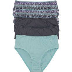 Figi "maxi" (5 par) bonprix zielono-niebieski z nadrukiem. Czarne figi damskie marki bonprix, z nadrukiem. Za 64,95 zł.