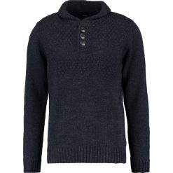 Swetry klasyczne męskie: Burton Menswear London NECK ECRU Sweter navy