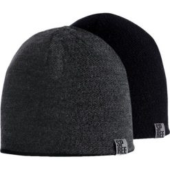 Dwustronna Męska Czapka, Zimowa Czarna/Szara -SPREE- Beanie, Rozmiar Uniwersalny CPASPREECIT105A. Szare czapki męskie Spree, na zimę, bez wzorów, z wełny. Za 69,99 zł.