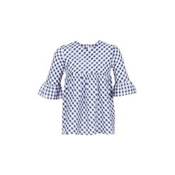 Bluzki Moony Mood HEPO. Niebieskie bluzki damskie marki Moony Mood, s, bez wzorów, bez kołnierzyka, bez rękawów. Za 54,50 zł.