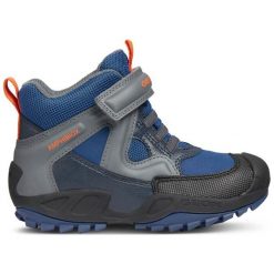 Geox Buty Zimowe Za Kostkę Chłopięce New Savage 29 Szaro-Niebieskie. Szare buty chłopięce zimowe marki Geox, z gumy, za kostkę. Za 329,00 zł.