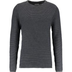 Swetry klasyczne męskie: Shine Original ACID WASH ONECK Sweter dusty black